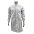 Transforming Technologies ESD Cleanroom Frock, White, L JLM6204WH